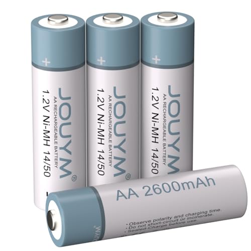4-Pack Baterías Recargables AA 2600mAh 1.2V NiMH miniatura 1