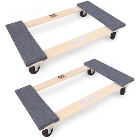 MaxWorks Hardwood Furniture Dolly Two Pack Cover
