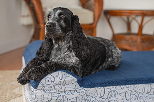 Harry Barker Premium Waterproof Orthopedic Pet Bed, 11" Thick, Three Layers of Foam, Waterproof Liner, Removable Washable Cover, Bolster Pillow, Warranty Guaranteed