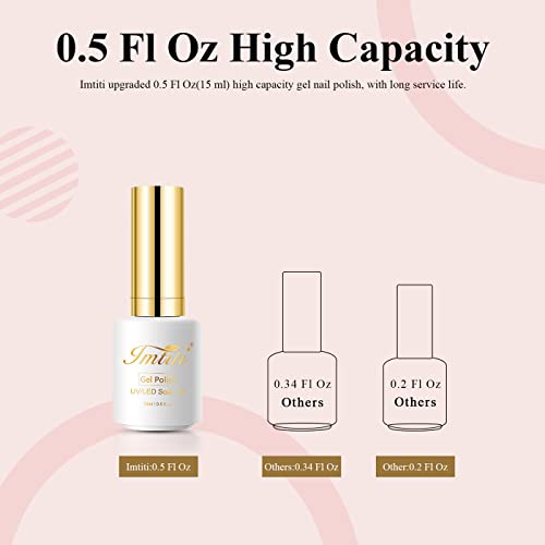 Imtiti Gel Nail Polish, 1 Pcs 0.5 Fl Oz Seal Brown Nude Gel Polish Soak Off Led U V Nail Gel Polish Neutral Gel Nail Polish Diy Nail Art Starter Manicure Salon Gel Nail Kit For Women Girls #TOP6