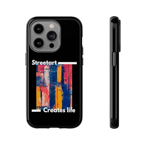 Coque rigide iPhone 14 Pro Street Art finition vernie premium