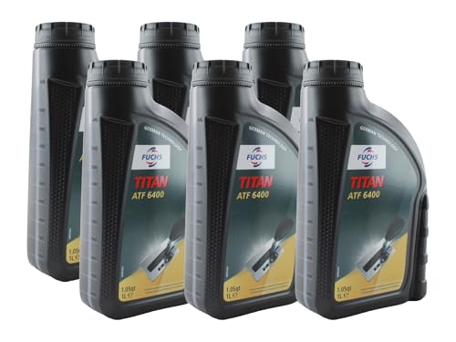 Fuchs 6 Liter TITAN ATF 6400 Transmission Fluid (Red) (6 x 1L)