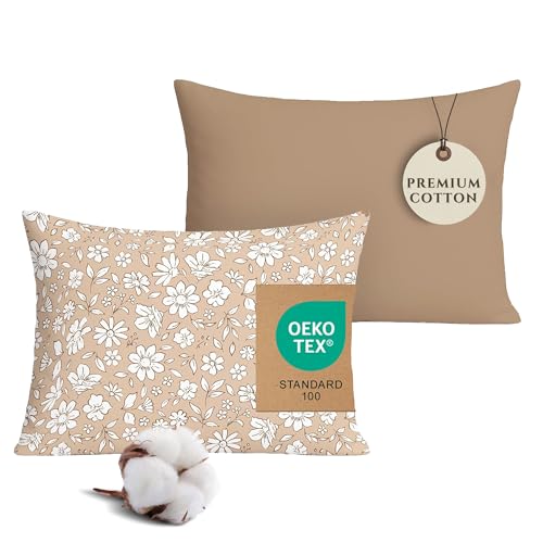 Image of Pobibaby - 2 Pack Premium Toddler Pillowcase - Ultra Soft Jersey Knit - Crib Pillow, Kids Pillow, Travel Pillow Case Cover (Meadow)