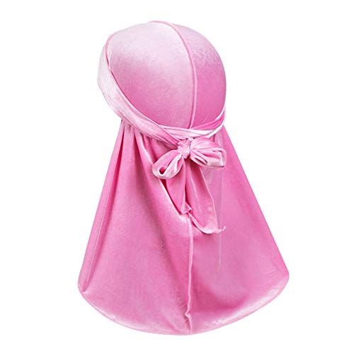 Luxury Velvet Wave Durag - Silky Durag Headwraps with Extra Long Tail for 360 Waves