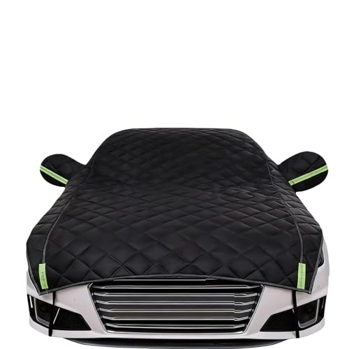 Media Cubierta De Coche para Hyundai Genesis 2009-2016,Funda Protectora contra El Granizo,Funda Protectora para Medio Coche,Antipolvo Anti-UV,Black