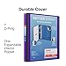 Staples 1-Inch 3-Ring Better Binder, Durable View Binder for Office & School Organization, Purple, 3-Pack
