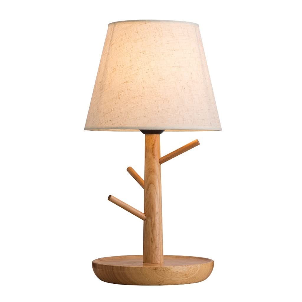 Lampa stołowa Nordic Lampa stołowa Kreatywna lampka nocna do sypialni Naturalnie drewniana lampa Korpus LED Lampka nocna do czytania Lampa stołowa LED