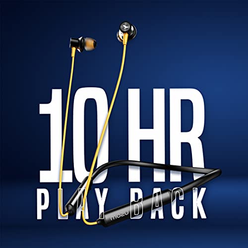 Image of MOZU Flexiband 251 Wireless Bluetooth in Ear Neckband Earphone with Mic (Honey Yellow)