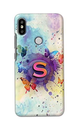 Image of PRINTFIDAA� Printed Hard Back Cover Case for Mi Redmi Y2 Back Cover (Alphabet S) -2808