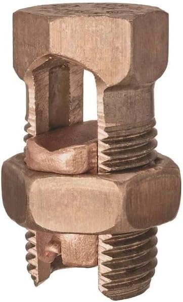 MORRIS 90318 OR EQUAL 10-4 COPPER SPLIT BOLT WIRE CONNECTOR LOT OF 10