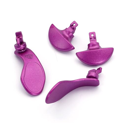 Image of 4PCS Metallic Back Paddles for PS5 Edge Controller, Interchangeable Metal Stainless Steel Back Buttons Replacement for PS5 Edge Controller - Controller NOT Included