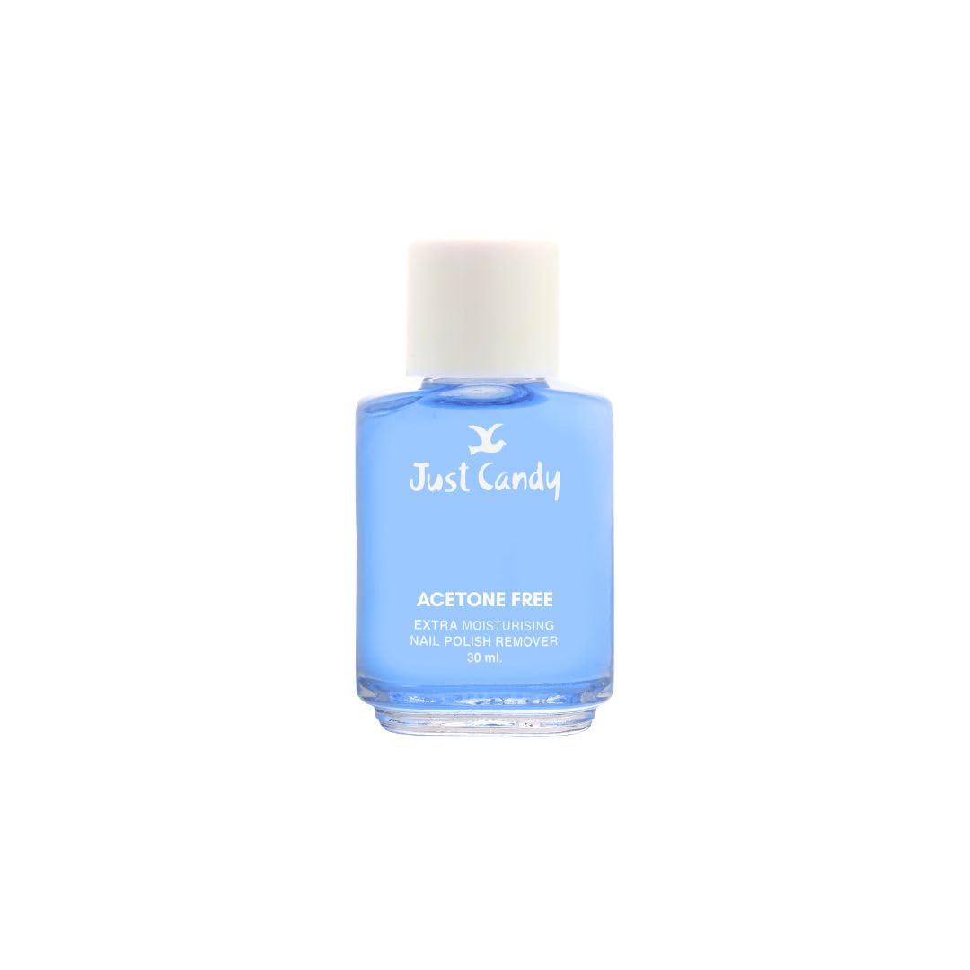 Just Candy Acetone-Free Blue Nail Polish Remover 30ml – Moisturizing with Vitamin E & Jojoba Oil – Quick Clean, No Smear, Lemon Fragrance, Travel-Friendly Glass Bottle for Sensitive Nails-image-45