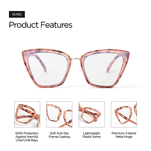 Image of EVEE Fashion Cateye Computer Glasses For Women with Blue Light Blocking - (Vienna)