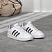 adidas men's Grand Court Sneaker, White/Black/White, 6 US