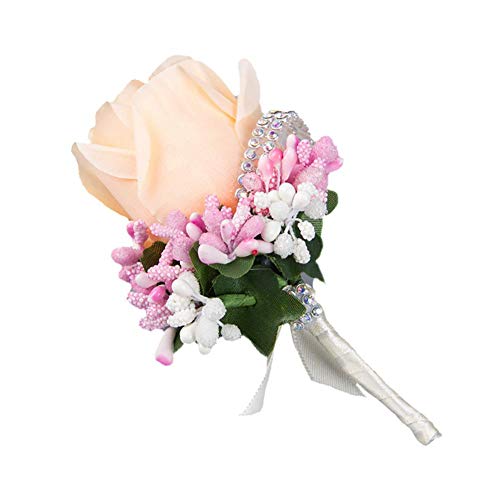 Dosige Boutonniere Groom Rose Fleur Boutonniere pour Hommes Femmes Mariage Costume De Soirée De Bal Décoration