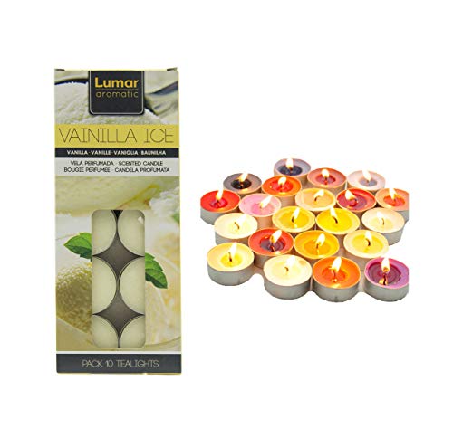 Velas de Té Aromáticas , 20/50/100 Unidades , Multicolor ,5 Horas Duración Cover