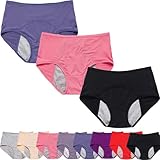 Everdries - 5 bragas a prueba de fugas para mayores de 60 años, ropa interior a prueba de fugas para mujeres mayores de 60 años, ropa interior para incontinencia, 3 unidades, 95