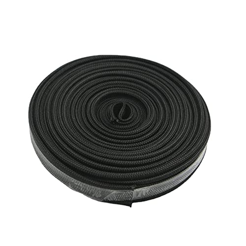 BSTFLEX Heat Sleeve Fiberglass Adjustable Heat Shield Sleeve Black Color (10FT X 6MM(1/4''))