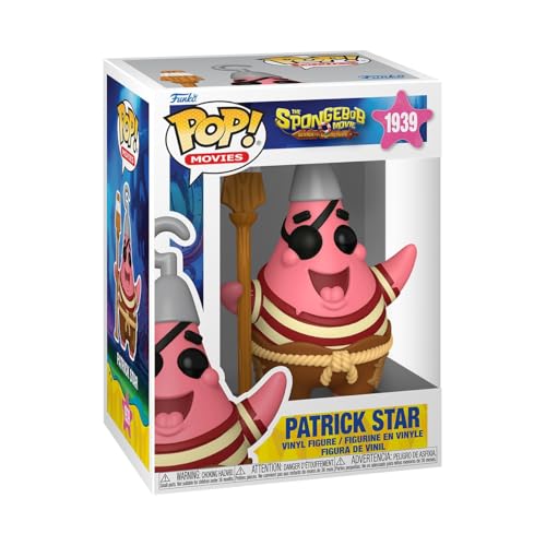 Funko Pop! Movies: The SpongeBob Movie - Patrick Star - Figura in Vinile da Collezione - Idea Regalo - Merchandising Ufficiale - Giocattoli per Bambini e Adulti - Cartoon Fans