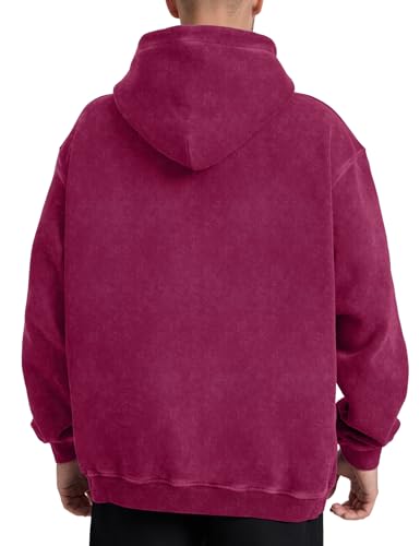 Image of Hatant Oversized Hoodie Sweatshirts for Men Couples Heavyweight Hoodies Pullover Vintage Mens Acid Wash Sweaters Clothes 2026