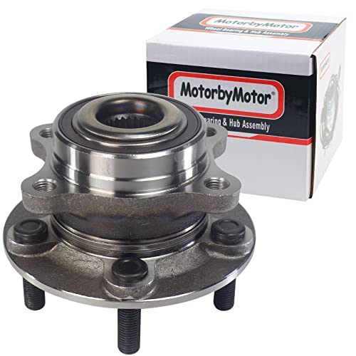 Motorbymotor 512498 Front Rear Wheel Bearing And Hub Assembly With 5 Lugs Replacement For 2013-2020 Ford Fusion, 2013-2016 Lincoln Mkz Heavy Duty Wheel Hub Assembly #TOP5