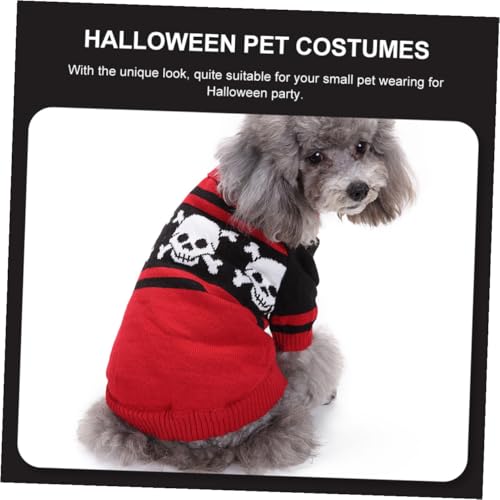 Disfraz para perros Halloween con calavera XL miniatura 3