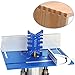 KETIPED High Precision Aluminum Dovetail Jig Metric and Imperial Tenon Caliper Card Gauge for Measuring Height Woodworking Saw Table Machine Gaps Precision Measuring Tool,MG-016B