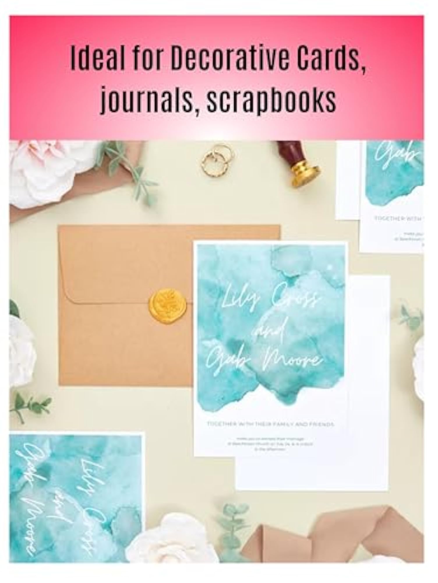 Glossy Cardstock Paper for Arts & Crafts Projects