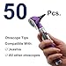 JEASHIA Disposable Otoscope Covers, 50-Pack Universal Ear Specula Tips with 2.75mm & 4.25mm Sizes (25 Each) for Adults & Children, Fit All Major Otoscope Brands