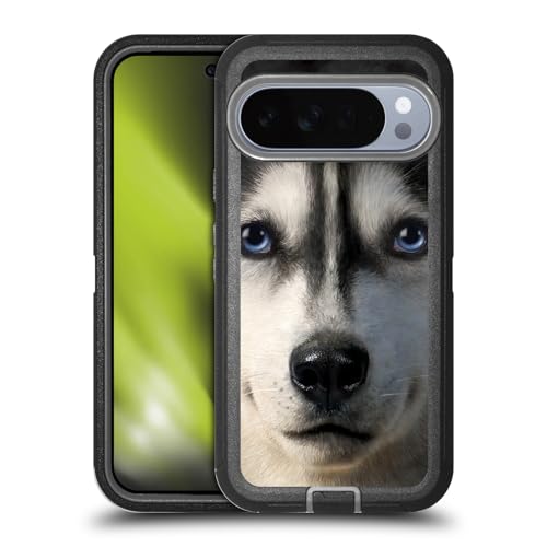 Head Case Designs Officially Licensed Vincent HIE Siberian Husky Big Face Dogs Ultra-Armoured Shockproof Case [Military Grade Protection] Compatible with Google Pixel 10 Pro XL