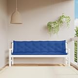 Fangmaliuyun Garden Bench Cushion Set of 2, 19.7 x 78.7 in Royal Blue Oxford Fabric, Hollow-Fiber Plush Seat Cushions for Patio, Bench, Dining Chairs, Indoor & Outdoor Use