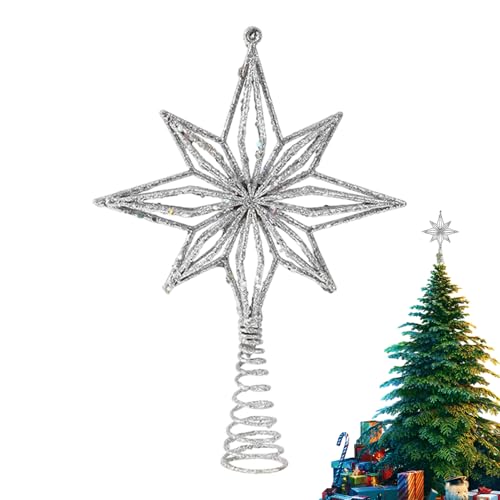 Estrella Punta Para Árbol De Navidad | Decoración Moderna Para El Hogar,Estrella Para Árbol De Navidad Decoración Fiestas | Para Fiestas Navideñas Mesa Estantería Oficina Apartamento Restaurante