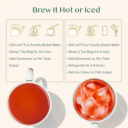 VAHDAM Süßer Zimt Masala Chai Tee | 100 Pyramidenteebeutel | Assam Schwarztee mit Zimt & Kardamom | Würziger Chai-Geschmack | Vakuumversiegelt für Frische