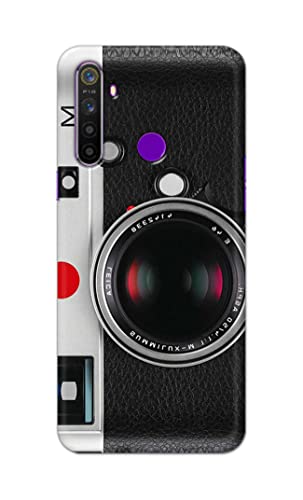 Image of Printed Hard Back Cover Case for Realme 5 | Realme 5s | Realme 5i | Realme Narzo 10 Back Cover (Vintage Camera) -702