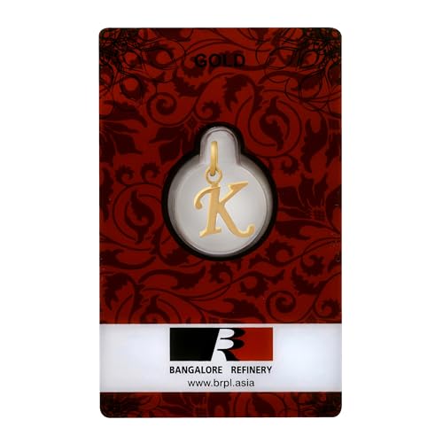 Image of Bangalore Refinery 22kt (916) Purity Gold Alphabet Pendants