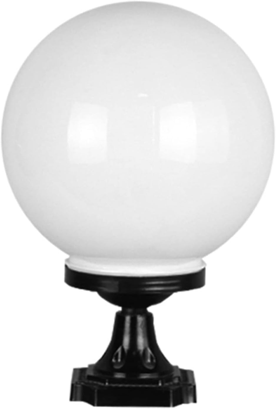 QUSYZD Lamp Post Lights Outdoor, European Wall Light Engineering Illumination Lamp Sphere Acrylic Column Headlight Villa Patio School Outdoor Wall Lamp,Chandelie,Onecolor-Diameter: 40cm