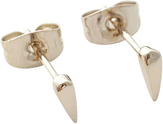 Amazon.com: Honeycat Tiny Tusk Fang Bar Stud Earrings in 18k