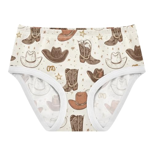 Girls Underwear Soft Cotton Horseshoes Hat Kids Panties in Sizes 2/3t, 4t, 5t, 6 and 8