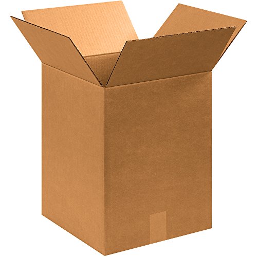 Image of Ship Now Supply 12 inchL x 12 inchW x 16 inchH Brown Corrugated Boxes, Pack of 25 | Professional-Business Corrugated Packaging Boxes