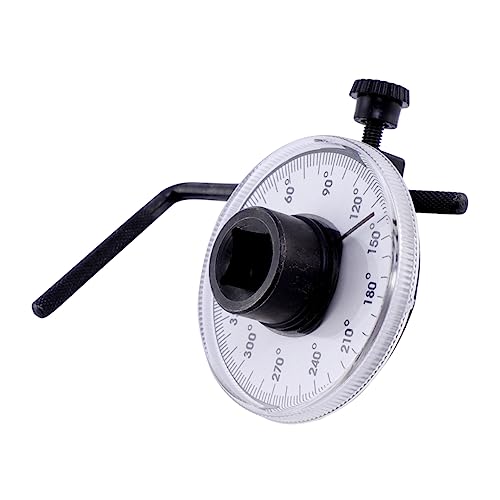 DIYEAH Calibre de par llave inglesa llave dinamométrica angular ángulo de torsión indicador llave dinamométrica de hierro juego de llaves dinamométricas aleación Black