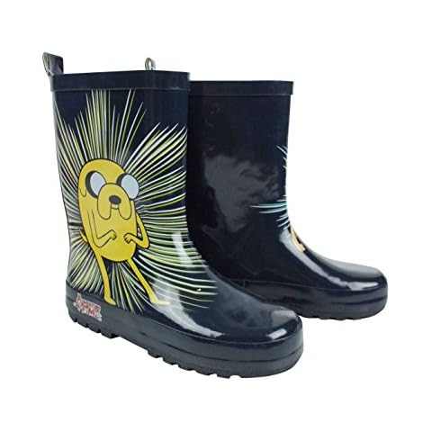 Kids Navy Blue Character Rubber Wellies Cover