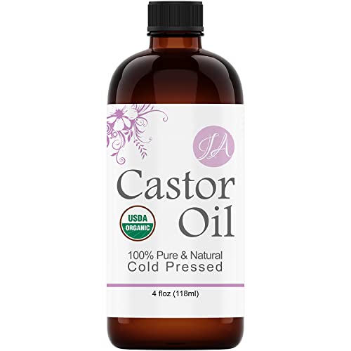 Healing Solutions Oils - 4 oz Castor Oil Organic Pure Natural, Cold Pressed, Hexane & Chemical Free Natural Solution, Lash Serum, Stimulates Growth For Hair, Eyelash, Eyebrows, Scalp & Beard - 118ml