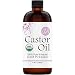 Castor Oil (Organic - 4oz) 100% Pure & Natural - Cold Pressed, Hexane & Chemical Free - All-Natural Carrier Oil Solution - Eyelash Serum - Helps Stimulate Growth for Lashes, Eyebrows, Hair, More!
