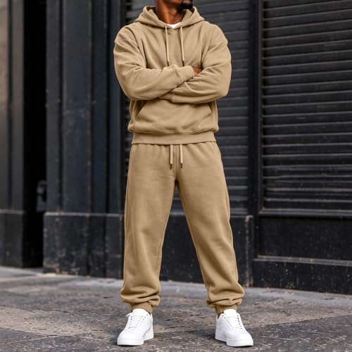 Sweatsuits for Men Oversized Jogging Sets Fall Running 2 Piece Outfit - image 5