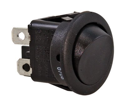 Cherry RRA22H3BBBNN Round Rocker Switch, On Off, Single Pole Single Throw, Quick Connect, 100000 Cycle, 250 Volt AC, 12 Amp, 0.69" L x 0.51" W x 0.64" D (Pack of 5)
