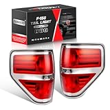 FOMIUZY Tail Lights Assembly Fit Ford F150 F-150 2009 2010 2011 2012 2013 2014 Rear Brake Back Up Cover Taillight Lens Left Driver Right Passenger Replaces BL3Z13404AB BL3Z13405AB(Bulb Included)