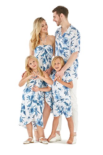 Image of Hawaii Hangover Family Matching Hawaiian Clothes, Day Dream Bloom | Family matching Hawaiian outfits, Day Dream Bloom, lightweight rayon, machine washable, tropical floral print, luaus, cruises