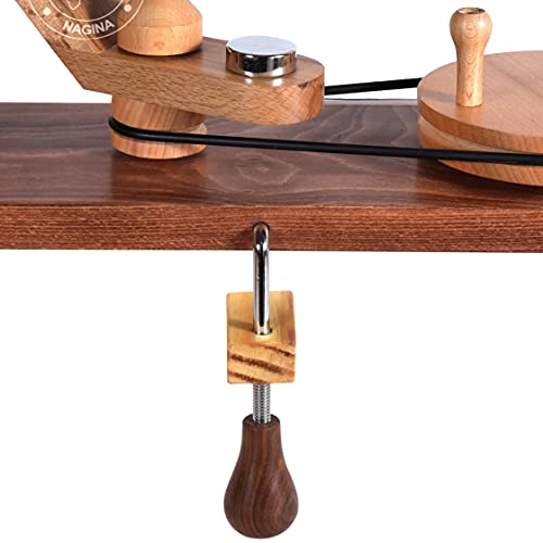 Image of Hind Handicrafts Wooden Yarn Ball Winder for Knitting Crocheting - Handcrafted - Natural Hand Operated - Knitter's Gifts Center Pull Ball Winder (Multi Wood - 1)