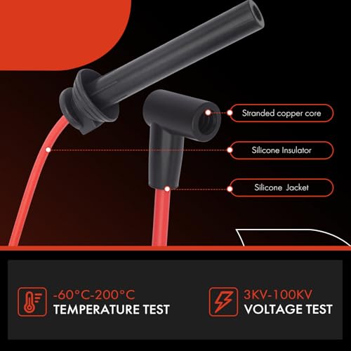 A-Premium 7MM Spark Plug Wires Set of 4 Compatible with Mini Cooper Models by A-Premium - Used condition - Image 4