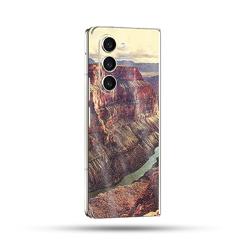 Image of MightySkins Glossy Glitter Skin Compatible with Samsung Galaxy Z Fold 5 Full Wrap - Grand Canyon | Protective, Durable High-Gloss Glitter Finish | Easy to Apply & Change Styles | Made in The USA